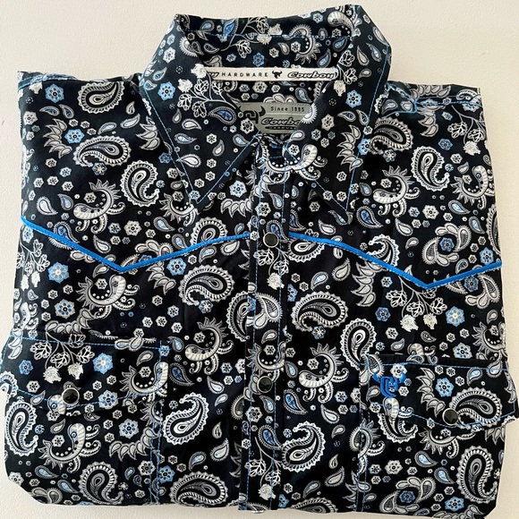 Men’s Cowboy Hardware Long Sleeve Western Shirt! - Picture 3 of 5